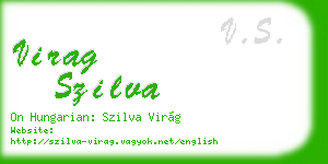 virag szilva business card